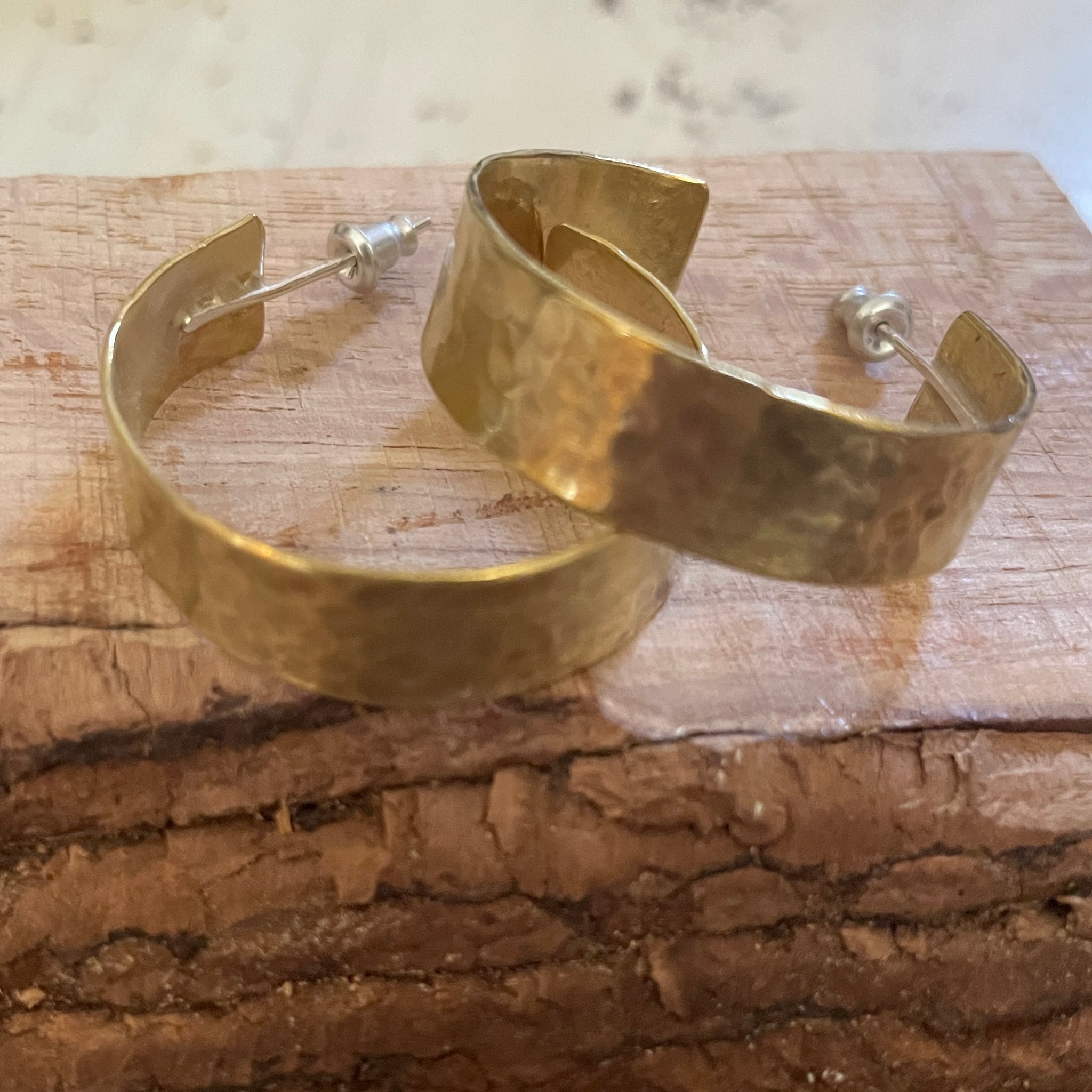 Brass half crescent hoops