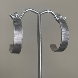 Silver hoops