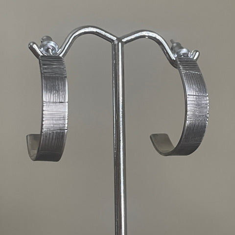 Silver hoops